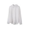 [Xiaomi Yinuo] 7711 Camisa Listrada Estilosa para Mulheres 2026 Novo Estilo Casual Solta Emagrecedora Manga Longa