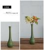 Jarrón retro Jingdezhen con flores secas verdes, decoración para el hogar, adornos de cerámica zen chinos, venta al por mayor