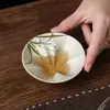 Caneca de cerâmica de alta estética Miyanyan pintada à mão com orquídea, xícara de chá em formato de borboleta, xícara de degustação de chá para senhoras, conjunto de chá Kung Fu