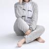 Fornecimento transfronteiriço de novos pijamas cartoon onesie para casais flanela roupa de casa coral fleece onesie