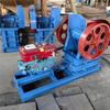 Guijarros de Granito Trituradora de Mandíbula Hengchang Trituradora Móvil Integrada de Acero Fundido con Motor Diésel Equipo de Minería