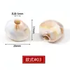 Acrílico Duas Cores Furo Grande Contas de Balde Contas para Joias Corda para Saia de Roupa de Banho Fivela Decoração de Sapato Fivela de Conta Redonda Contas Artesanais