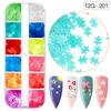 Lentejuelas de manicura transfronterizas, brillo láser mixto, hexágono, corazón, estrella de cinco puntas, luna, lazo, lentejuelas mixtas