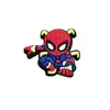 Zapatos de agujero de pegamento suave de PVC de Spiderman de dibujos animados flor de zapato hebilla de zapato accesorios para zapatos hebilla decorativa accesorios para zapatos diy venta al por mayor transfronteriza