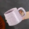 Caneca de Grande Capacidade para Uso Doméstico, Copo para Casal, Caneca de Cerâmica para Café, Caneca de Pedra com Cor sob Esmalte, Xícara de Chá
