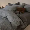 Otoño e Invierno Nuevo Juego de Cama de Algodón Cepillado 60s de Cuatro Piezas Algodón Puro Todo Algodón Engrosado Cálido Estampado Funda de Edredón Suave Suministros
