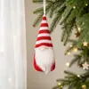 1 Pieza Decoraciones Navideñas Mingguan Creativo Colorido Tejido Hombre Viejo Sin Rostro Navideño Adorno Colgante Gnomo Colgante Decoración