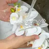 Flores Artificiais Biónicas Phalaenopsis, Arranjos de Flores Artificiais, Arte Floral de Luxo Leve, Arranjos de Flores de Mesa, Decoração de Sala de Estar para Casa, Peças Decorativas, Buquês