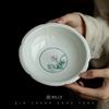 Color bajo cubierta ventana pintado a mano orquídea juego de té kung fu hogar individual cerámica tazón con dos tapas tetera taza de té