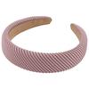 Nueva Diadema de Terciopelo con Rayas Oblicuas de Ala Ancha con Esponja Joyería para Mujer Diadema Versátil Tocado de Alto Valor Joyería al Mayoreo
