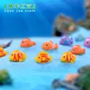 Pez de dibujos animados DIY paisaje en miniatura decoración de acuario, llavero de pez pequeño creativo, figura de plástico, artículo de manualidad