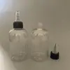Frasco PET Transparente de 120ml com Tampa de Ponta, Frasco Dosador, Frasco para Líquido de Tatuagem, Frasco Dosador