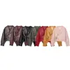 Z Estilo Europeo y Americano Transfronterizo 2026 Nueva Moda Elegante Ropa de Mujer al por Mayor Cuello Grande Manga Larga Chaqueta de Cuero 5479248