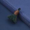 Mini Borlas com Pontas de Borla, Borlas Curtas e Grossas em Fio de Algodão Estilo Xizang, Borlas Coloridas de Fio de Algodão Tecidas à Mão para DIY, Produto Acabado