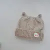 Gorro de punto con orejas de gato estilo coreano, un gorro de lana dulce y acogedor para otoño e invierno, diseñado para mantener tus orejas calientes