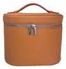 2025 Nova Bolsa de Maquiagem Casual Moda Portátil Balde Couro PU Bolsa de Armazenamento de Cosméticos Impermeável