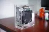 Caja para Host de Computadora ITX de Acrílico, Panel Lateral Completo Transparente, Refrigeración por Ventilador de Escritorio, Ensamblaje DIY, Router Suave