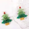 Série de Natal Atmosfera Festiva Guirlanda de Natal Pingente de Árvore de Natal Brincos DIY Corrente de Celular Acessórios para Bolsa e Colar