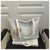 Bolso Tote de Moda Rayado de Colores para Mujer, Bolso Sencillo y Ligero para Mujer, Adecuado para la Escuela y el Trayecto Diario, Bolso de Hombro Elegante y Versátil, Bolso de Hombro