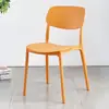 Silla de plástico para uso doméstico, engrosada, estilo nórdico, silla de comedor con respaldo, silla de comedor comercial, taburete moderno simple y cómodo