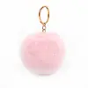 Colgante de pompón de pelo de conejo sintético multicolor para bolsa de regalo DIY, llavero, accesorios de joyería para bolso, venta al por mayor de joyería