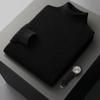 Outono e Inverno puro 100 camisola de lã masculina meia gola tartaruga pullover engrossado plus size camisola de cashmere camisola masculina