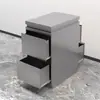 Gabinete de Herramientas para Salón de Peluquería, Gabinete de Trabajo para Barbería, Gabinete Moderno para Corte de Cabello, Mostrador Integrado de Acero Inoxidable para Herramientas, Salón de Peluquería