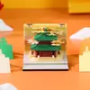 Atracción Turística de Nanjing Regalos Conmemorativos Culturales y Creativos, Adornos Creativos de Escultura de Papel, Decoraciones de Oficina, Bloc de Notas Estéreo 3D
