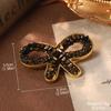 Pendientes estilo palacio vintage con flor, perla y circonitas, broche francés de moda, alfileres de colores.