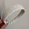 Faixa de Cabeça de Tricô Trançado Retrô de Luxo Leve de Ponta com Borda Larga para Topo da Cabeça Headdress Feminino Acessórios de Cabelo