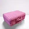 Caixa de Presente Lembrança Tecida com Rattan Sintético Armazenamento de Mão Decoração Caixa de Presente Malas de Rattan Sintético Tecido à Mão Maquiagem Caixa Vintage