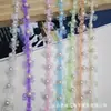 Ribete de Encaje con Lazo de Perlas de Colores, Accesorios para el Cabello Infantiles Estilo Girly, Cinta con Cuentas Hecha a Mano