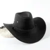 Sombrero de Sol de Vaquero Jazz Británico Periférico Retro Vaquero Americano Naturaleza Salvaje Occidental Ala Ancha Sombrilla