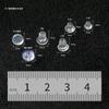 Tapón de silicona anticaída para el oído diy joyería aretes accesorios para aretes material Tapón avanzado para el lóbulo de la oreja plástico transparente tapón para el oído