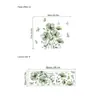 Adesivos de Parede Decorativos de Borboleta e Flor Verde Transfronteiriços para Quarto, Sala de Estar, Parede de Fundo de Banheiro, Autoadesivo de PVC