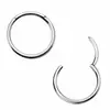 Venta Caliente Transfronteriza F136 Aleación de Titanio Aros Lisos Anillos para la Nariz G23 Titanio Pulido Espejo Corazón Luna Anillo Sin Costura Perforaciones