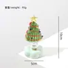 Árbol de Navidad de vidrio giratorio transfronterizo de Zibo, una artesanía de vidrio giratoria, venta al por mayor para decoraciones de escritorio creativas