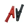 Clip jacaré de cobre puro totalmente isolado Clip de teste Clip de fio com conector de 4 mm Clip de bateria Clip de alta tensão com revestimento totalmente isolado