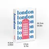 Cidade da Moda Livro Falso Simples Moderno Inglês Livro de Simulação Modelo de Livro Decoração de Sala Modelo de Livro Decoração de Livro Livro de Decoração para Casa