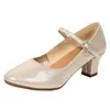 Zapatos de square dance zapatos de baile tacón medio suela blanda zapatos de baile zapatos de baile de verano para mujer zapatos de práctica para profesor zapatos de baile latino estilo nuevo