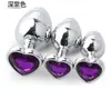 Brinquedos Sexuais Conjunto de Plug Anal Metálico em Formato de Coração Expansor Anal Traseiro Plug Vaginal Brinquedos de Masturbação Homens e Mulheres Produtos Sexuais para Casais