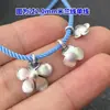 Plata de Ley S925 Colgante de Flor Vintage Pulsera Tejida Collar DIY Doble Cara Literario Juguete Accesorios de Plata Colgante