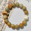 Pulseiras naturais de bodhi para homens e mulheres ao redor dos dedos textura fosca suave sementes de bodhi sementes originais contas brincar com texto pulseira atacado