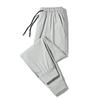 Calças masculinas de verão Ice Silk Thin Stretch Sports Pants Moda Novo Estilo Coreano Slim-Fit Small-Leg Calças Esportivas Masculinas Casuais