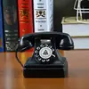 Adornos de Teléfono Retro Antiguo Modelo de Disco de Marcación Fijo Teléfono Fijo República de China Objetos Viejos Nostálgicos Atrezo de Película