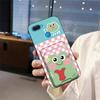 Adecuado para funda de teléfono móvil Oppo, Mascota linda de silicona para monedas y tarjetas, Portatarjetas de dibujos animados, Portatarjetas de enfriamiento con graffiti digital Creativo