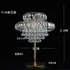 Adereços de Casamento Suporte de Flor de Gelo de Cristal Decoração da Mesa Principal Suporte de Flores para Mesa do Salão de Casamento Vaso Europeu Ornamentos de Ferro