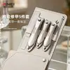 Conjunto de Cortadores de Unha Transfronteiriço Aço Inoxidável Cortadores de Unha Domésticos Conjunto de Ferramentas para Manicure e Nail Art Tesouras de Unha Artesanato de Precisão Alemã