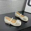 Zapatos Planos de Mujer para Aumentar la Altura 2026 Otoño Nueva Moda Poco Profundos Versátiles con Lazo de Pedrería Cuadrados Mary Jane