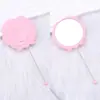 Espejo de tocador con flor de rosa simple, espejo de maquillaje floral de alta definición con mango, estilo europeo, mismo modelo, espejo pequeño